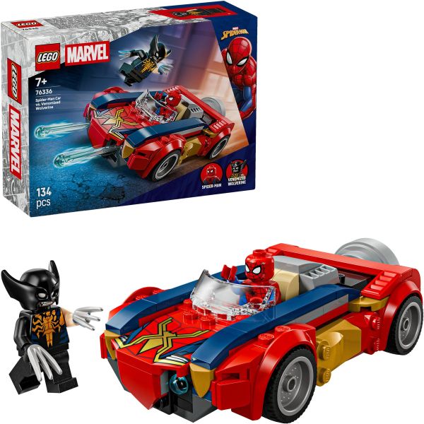 LEGO MARVEL Auto Spiderman VS Venomised Wolverine – 76336 (Box: 19×14 cm)…x4